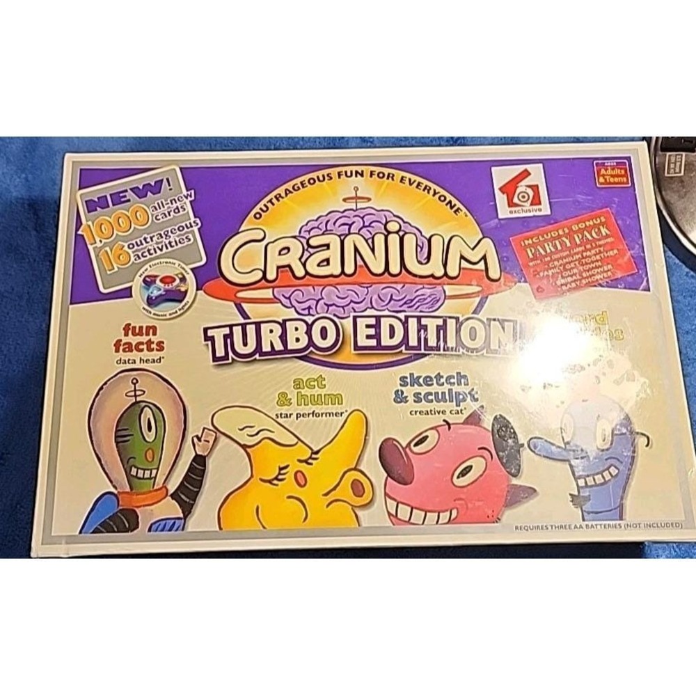 VTG Cranium Turbo Edition Board Game Exclusive Bonus Party Pack 2004 SEALED Y2k